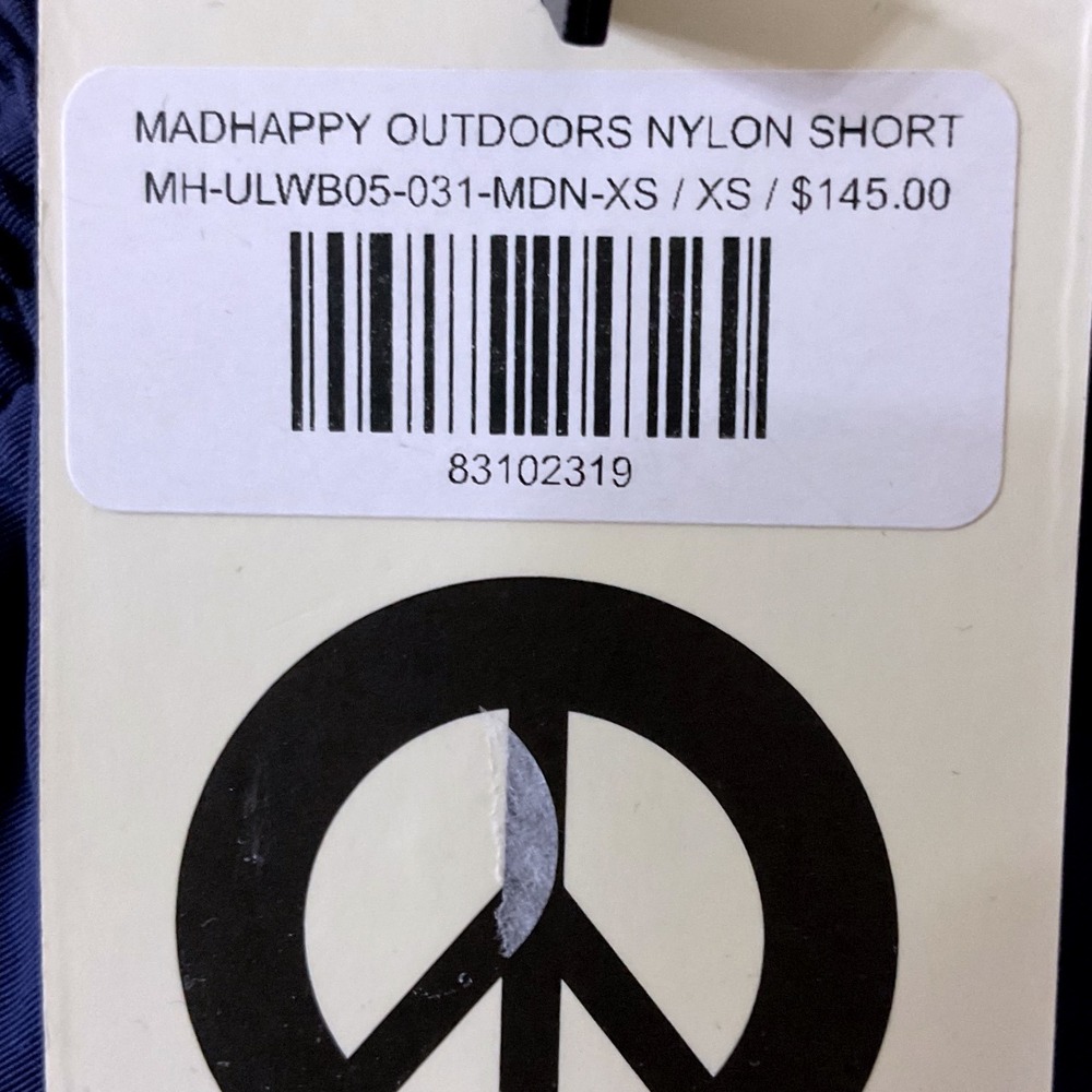 Madhappy‎ Outdoors Nylon Shell Shorts - Size Small - Midnight Navy - NEW - Picture 5 of 5